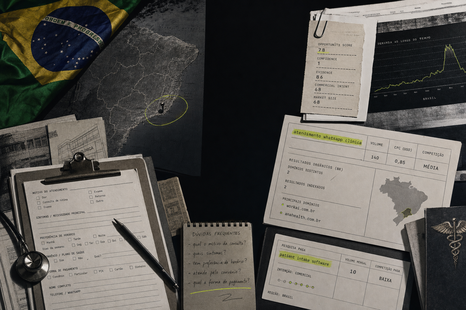 AI intake conversion copilot for Brazil health teams hero